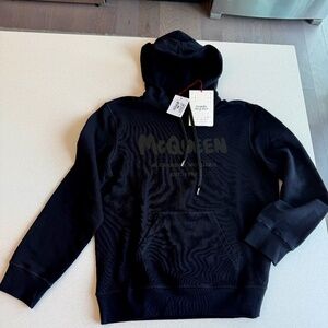 Alexander McQueen - BRAND NEW - Logo-name print hoodie